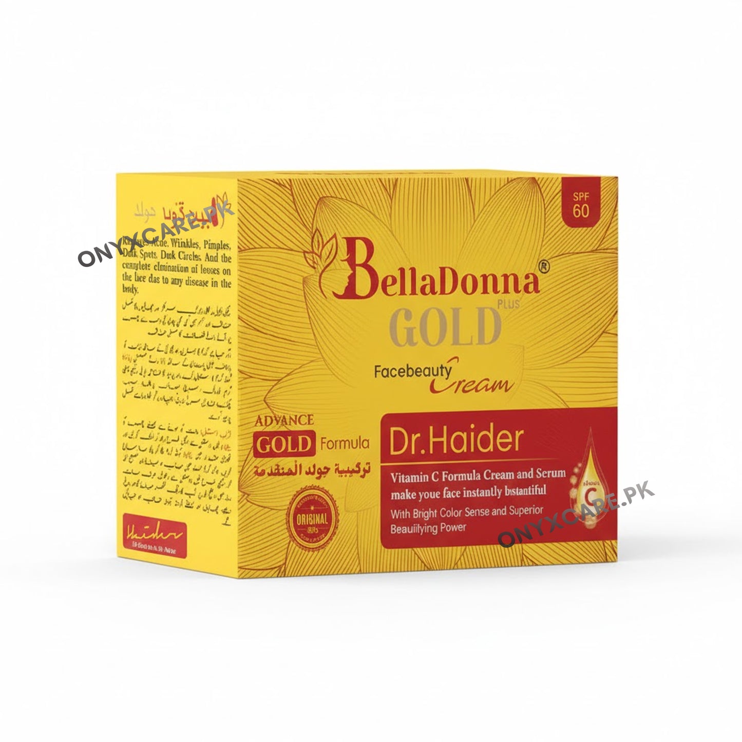 Bella Donna Gold Plus Facebeauty Cream SPF60