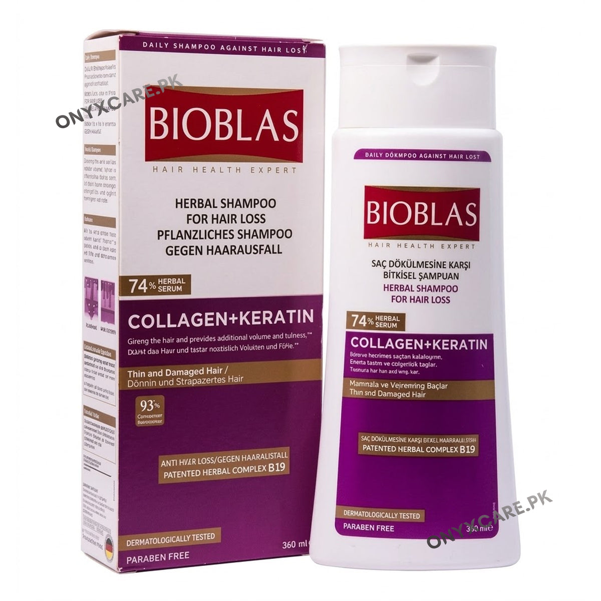 Bioblas COLLAGEN+ KERATIN Anti-Hair Loss Shampoo 360ml