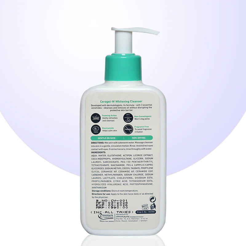CeraGel Whitening Cleanser 236ml