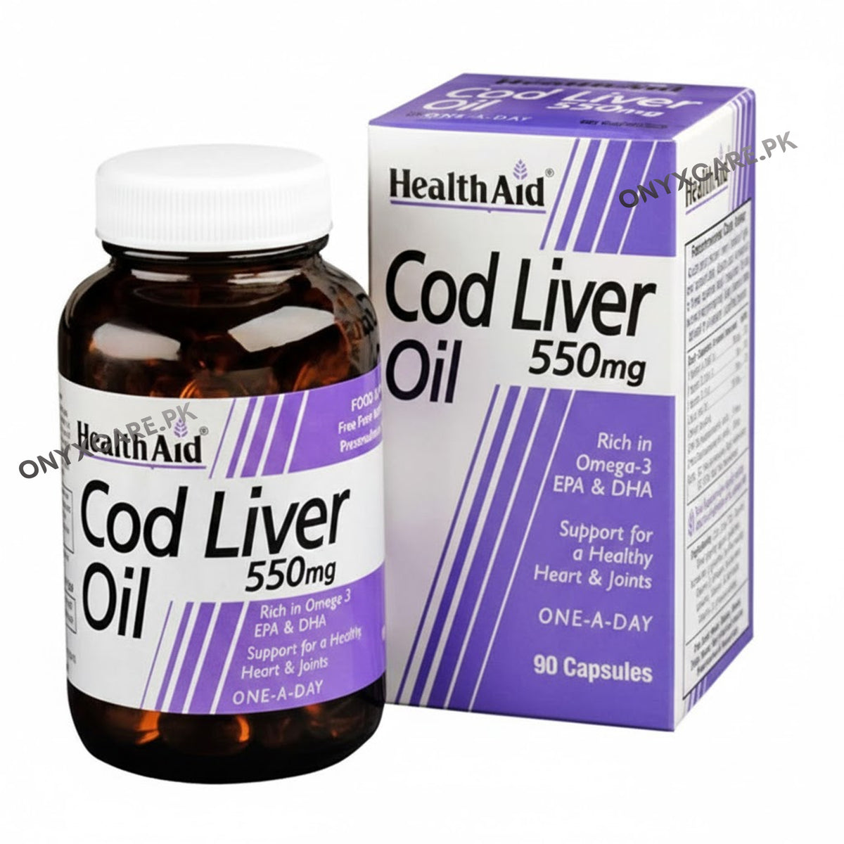 Cod Liver Oil Healthaid Capsules 550mg