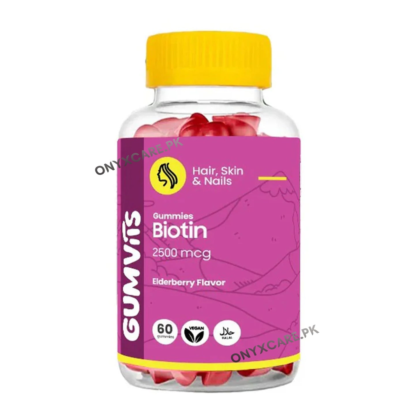 Gumvits Biotin 2500mcg Gummies 60s