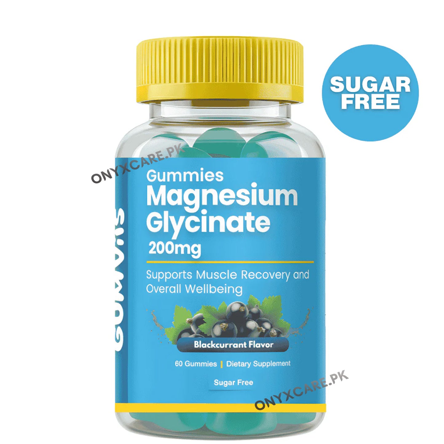 Gumvits Magnesium Glycinate 200mg Gummies Sugar Free 60s