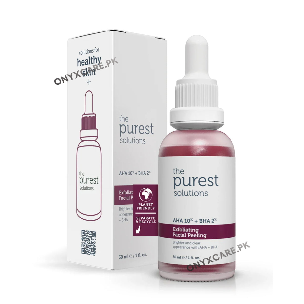 The Purest Solutions AHA & BHA Exfoliating & Skin Tone Equalizing Red Peeling Skin Serum - 30ml