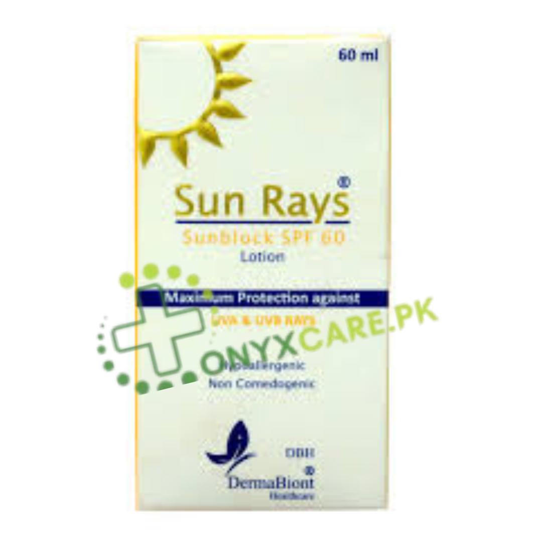 Sun Rays sunblock SPF 60 lotion 60ml