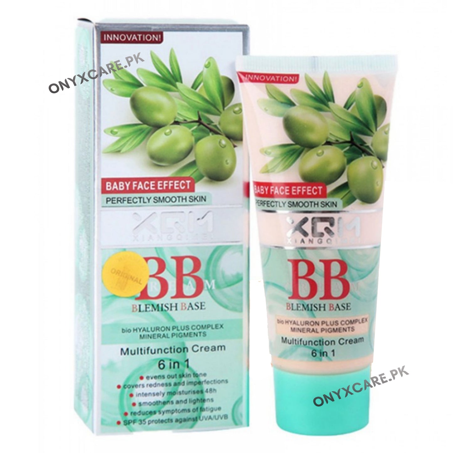 XQM BB Cream Blemish Base Multifunction 6 in 1 Olive