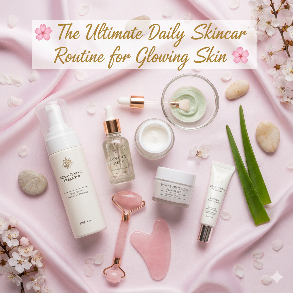 🌸 The Ultimate Daily Skincare Routine for Glowing Skin🌸
