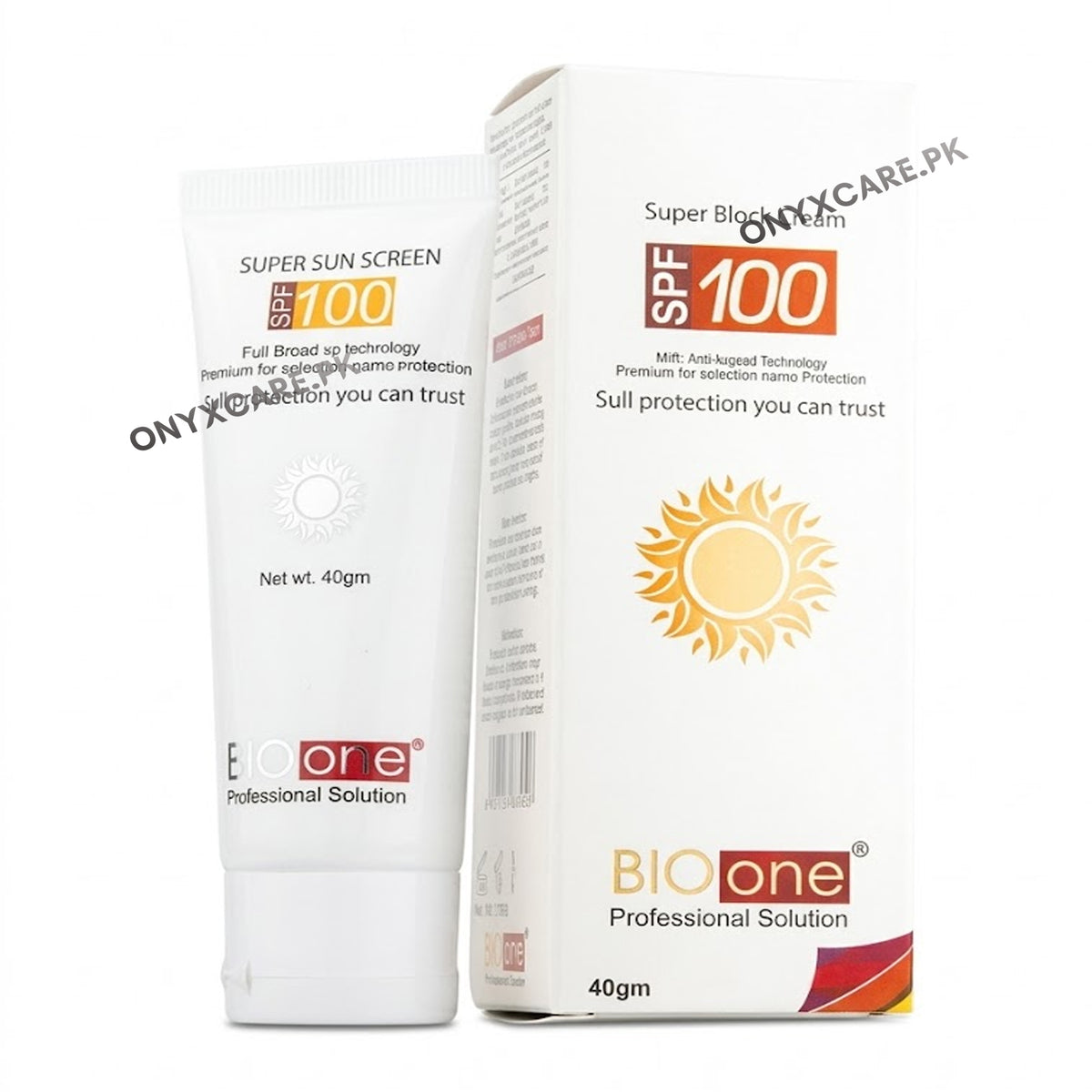 BIO ONE SPF 100 Super Sunscreen Cream 40g
