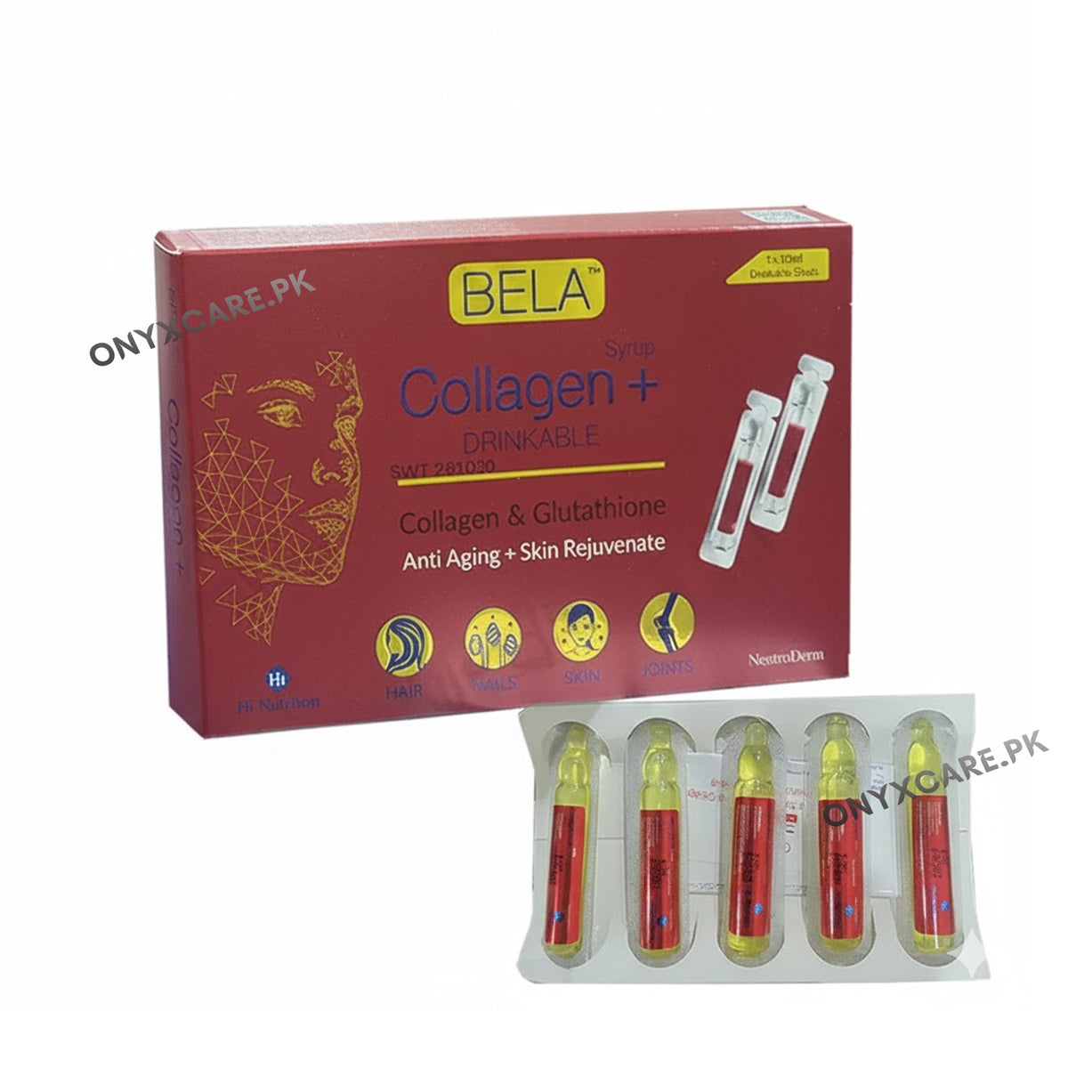 Bela Collagen + Drinkable – Anti Aging Fairness 5 Drinkable Ampoules Oral Shots