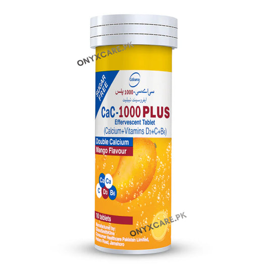 Cac-1000 Plus Mango Flavour Tablets 10s
