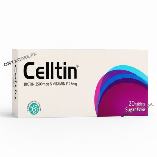Celltin Biotin 2500mcg & Vitamin E 25mg Sugar-Free Tablets 20s