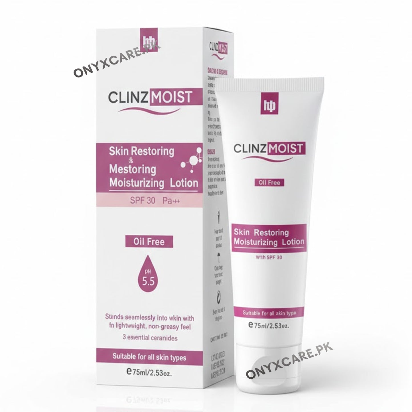 ClinzMoist Oily Free Moisturizing Lotion SPF50 PA+++ 75ml
