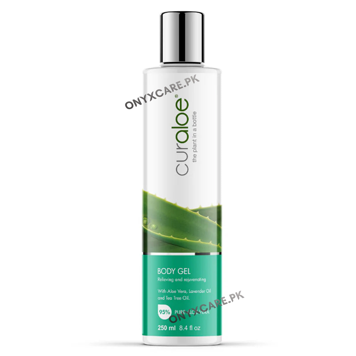 Curaloe Silver Line Body Gel – Pure Aloe Vera Skin Repair Gel 250ml