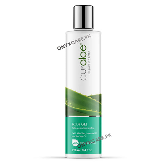 Curaloe Silver Line Body Gel – Pure Aloe Vera Skin Repair Gel 250ml