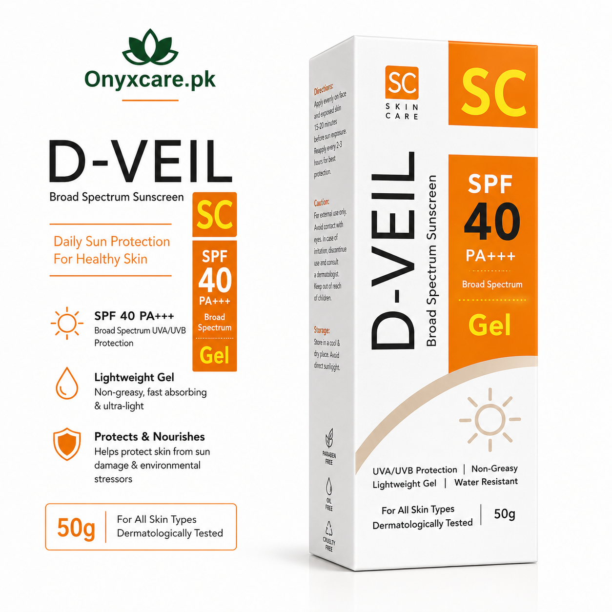 D-Veil Sebum Control Sunblock SPF40 30g