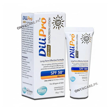 Dilipro Tinted Sunscreen Lotion SPF 50+ 30g
