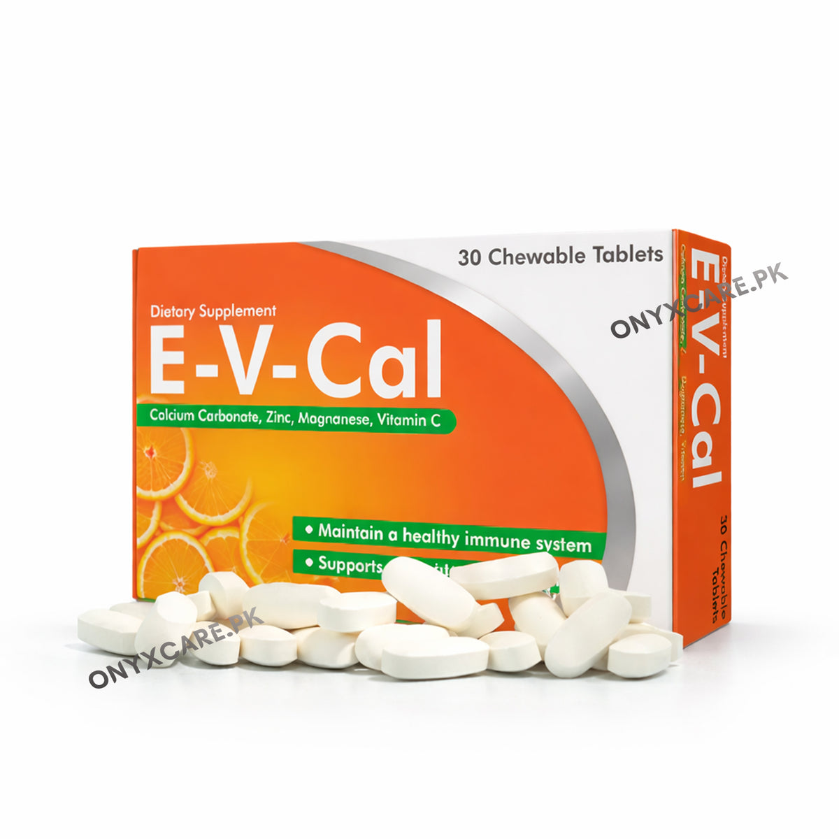 EV Cal (Calcium, Zinc, Magnesium & Vitamin C) Tablets