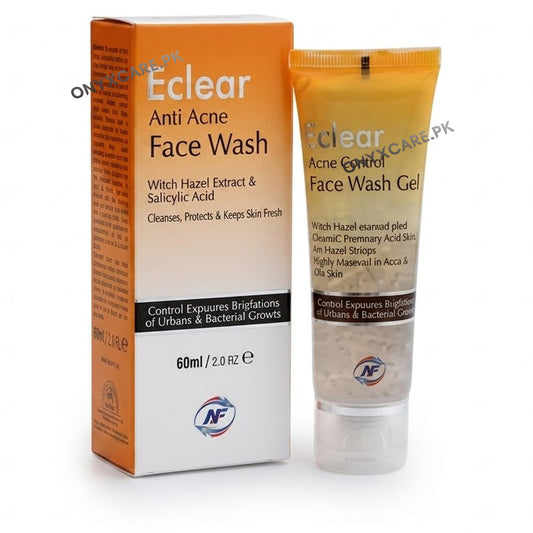 Eclear Anti Acne Face Wash Gel 60ml
