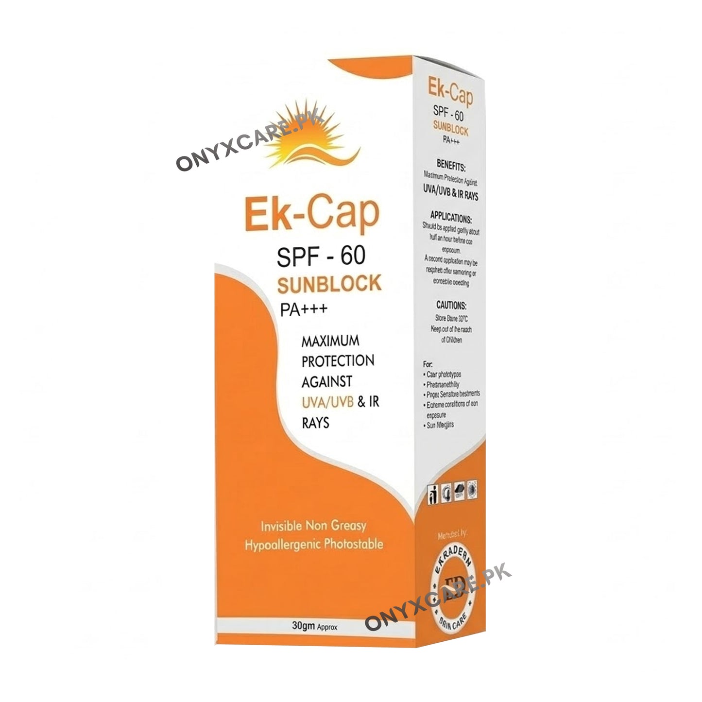 Ek-Cap Sunblock PA+++ Spf 60 30g
