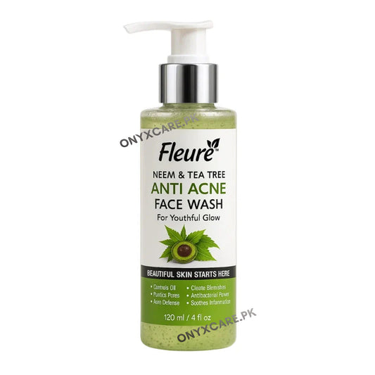 FLeure Anti Acne Face Wash with Tea Tree & Neem 120ml