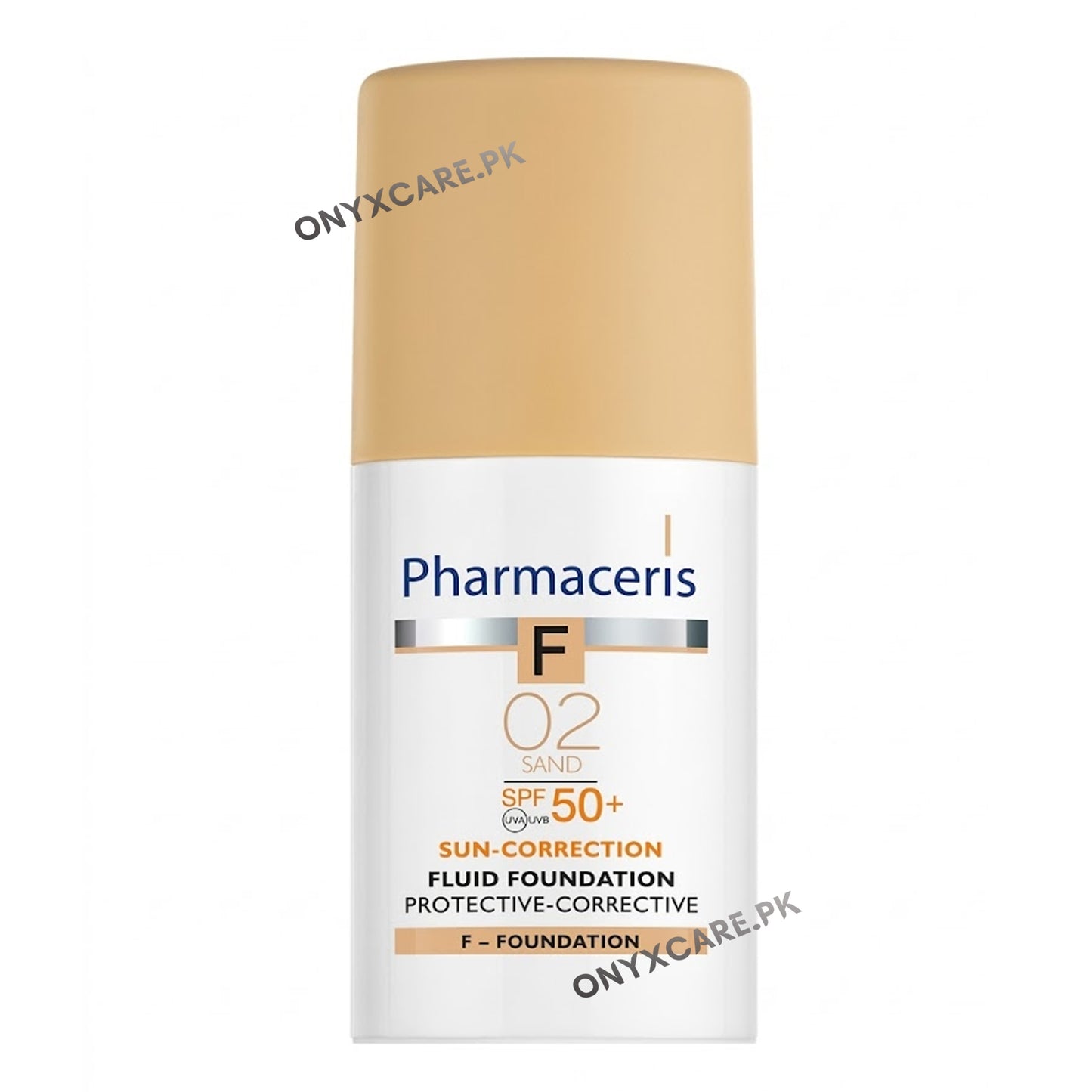Fluid Foundation with Highest Level of Sun Protection SPF 50 – Protective-Corrective (02 Sand) 30ml