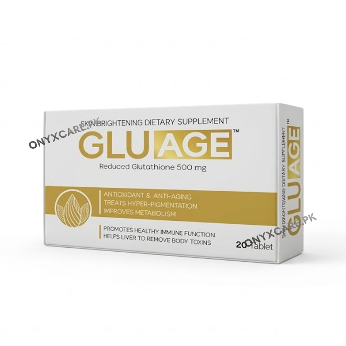 Gluage Glutathione 500mg Tablets 30s