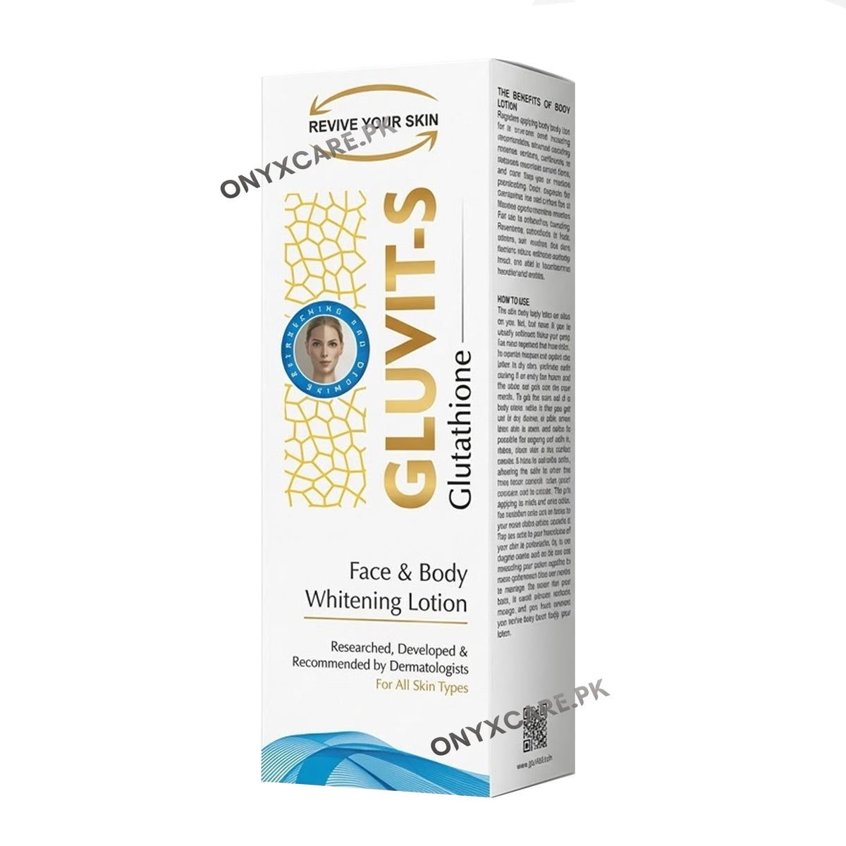 Gluvit-S Glutathione Face & Body Whitening Lotion