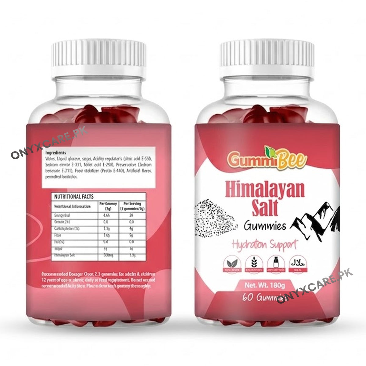 GummiBee Himalayan Salt Gummies – Light Lemon Flavor