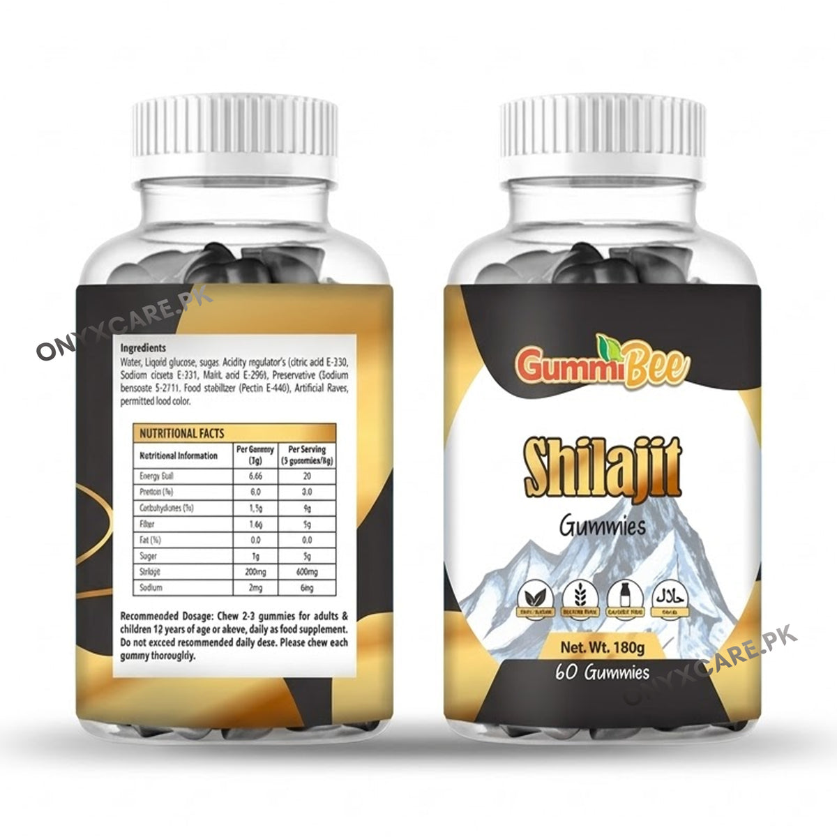 GummiBee Shilajit Gummies – Blueberry Flavor 60s