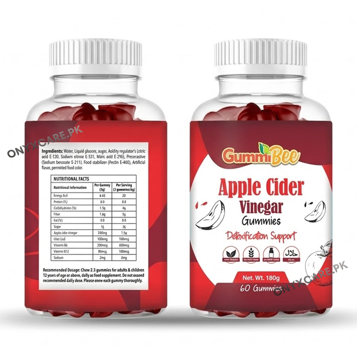 GummiBee  GummiBee Apple Cider Vinegar Gummies - Apple Flavor (60 Gummies)