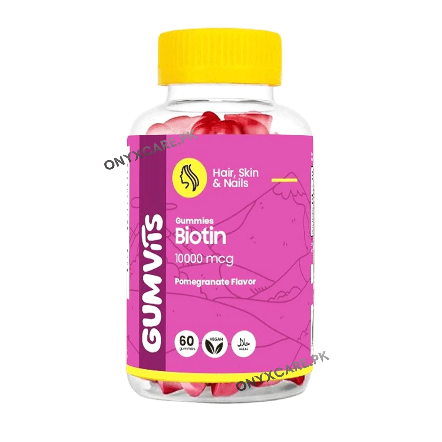 Gumvits Biotin 10000mcg Gummies 60s