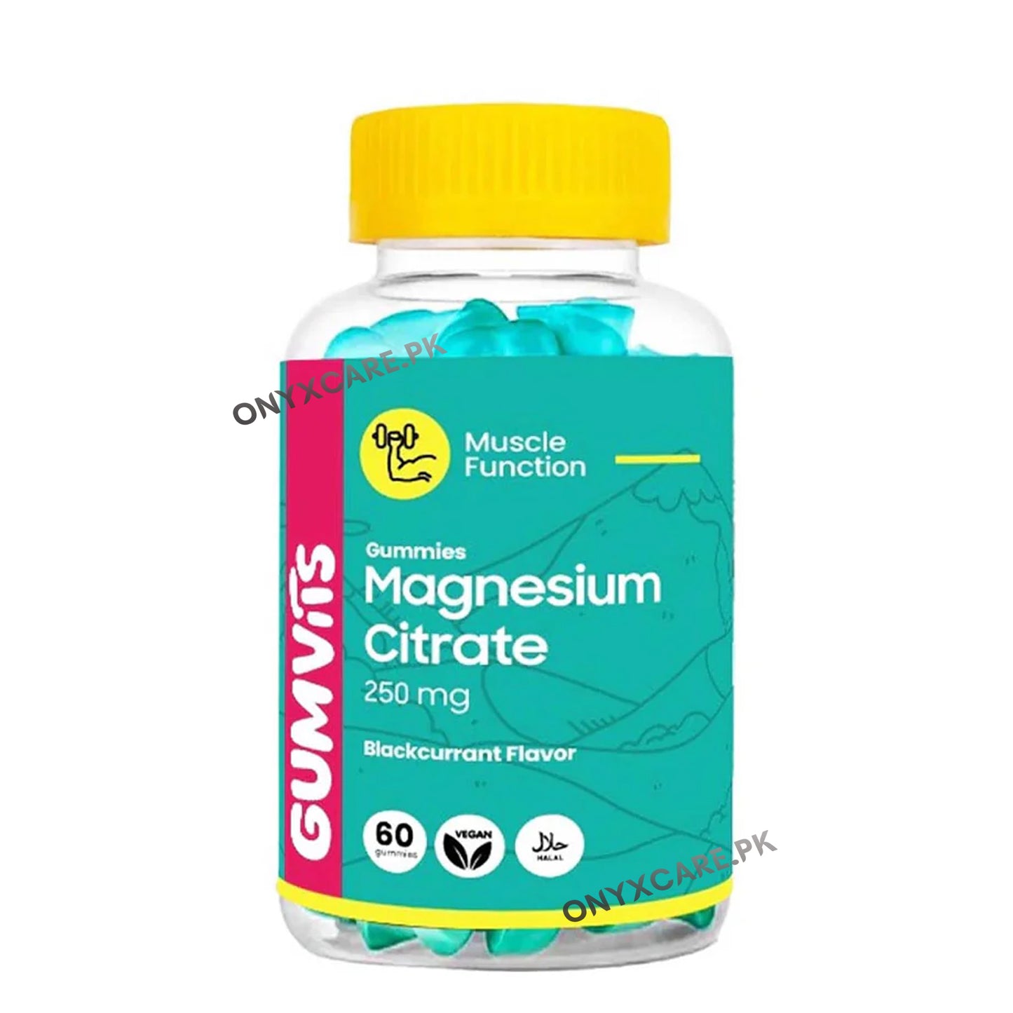 Gumvits Magnesium Citrate 250mg Gummies 60s