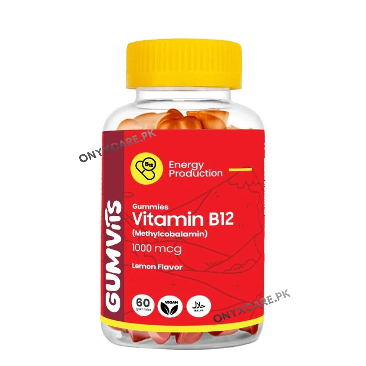 Gumvits Vitamin B12 1000mcg Gummies 60s