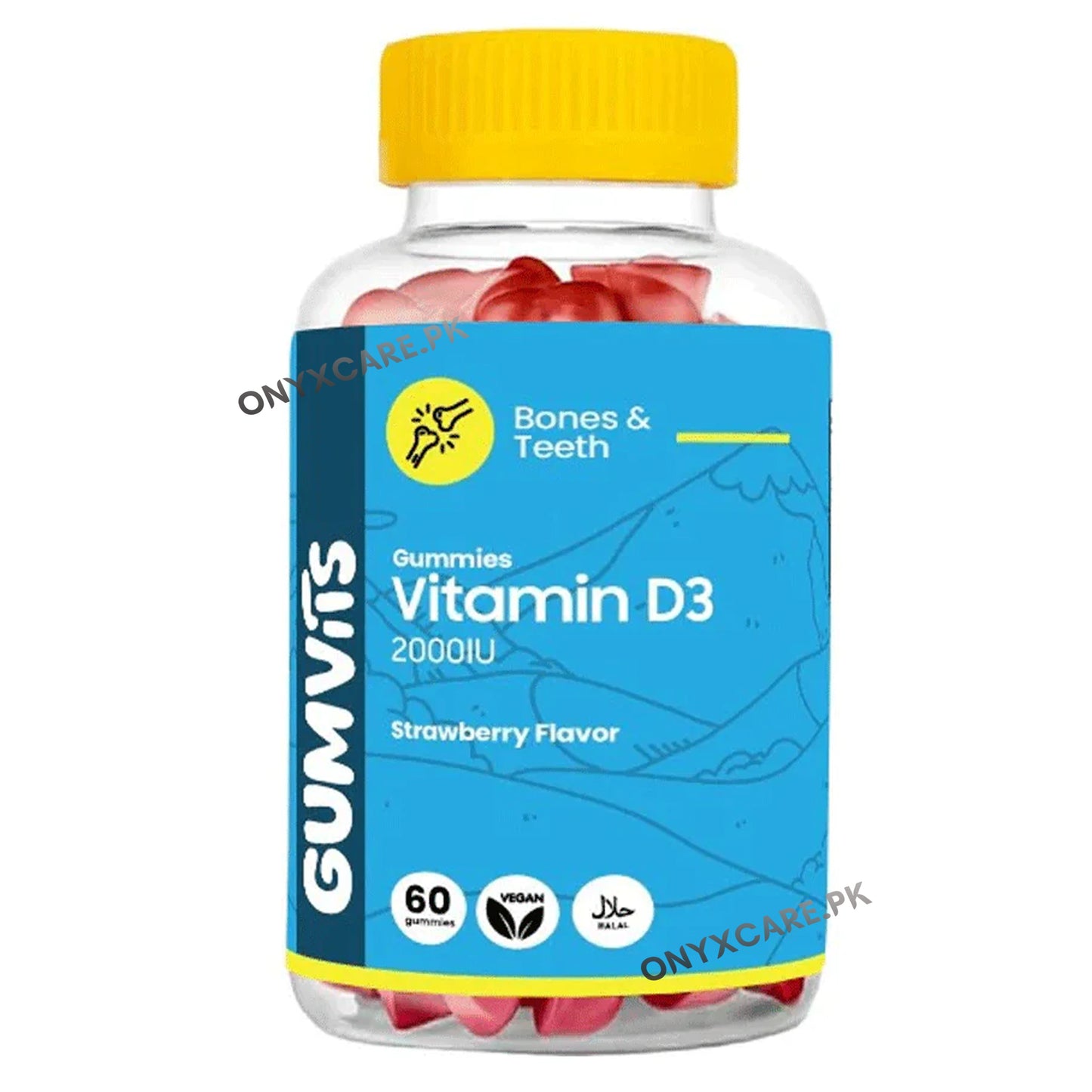 Gumvits Vitamin D3 2000IU Gummies 60s