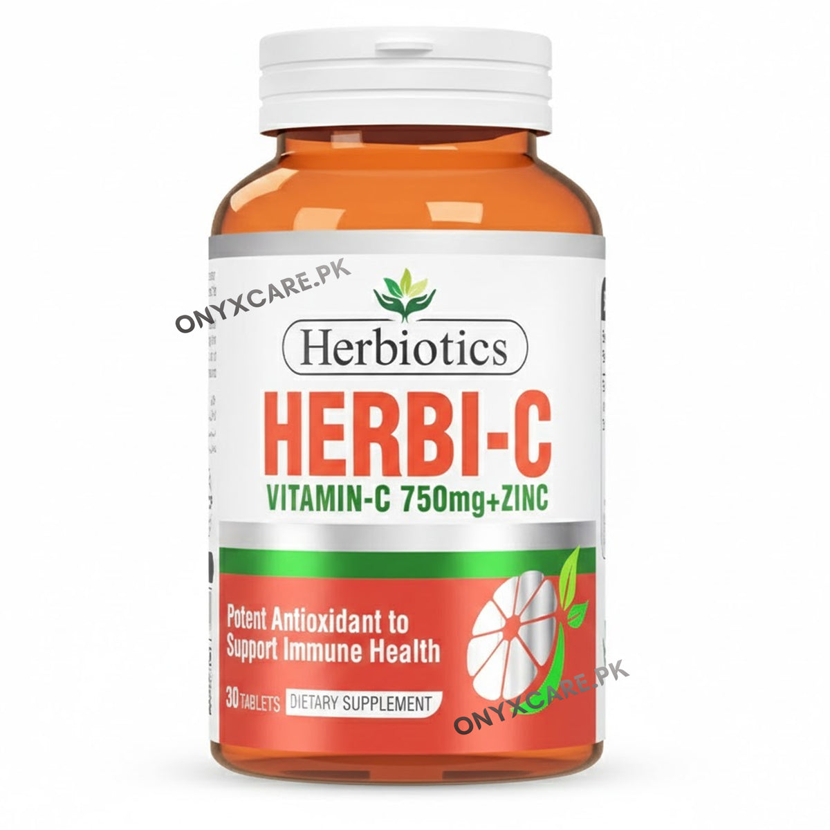 Herbiotics Herbi-C (Vitamin C + Zinc) Tablets 750mg