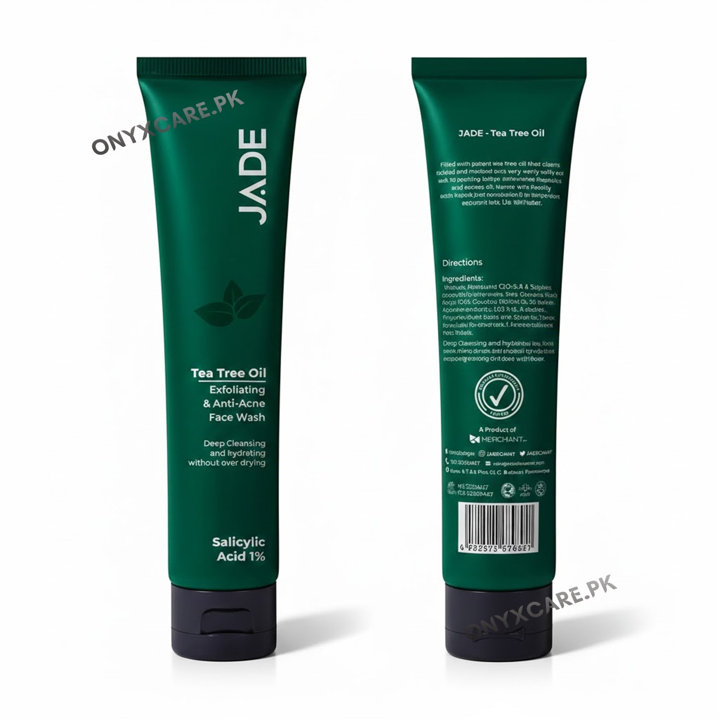 Jade Tea Tree Oil Exfoliating & Anti-Acne Face Wash 100ml