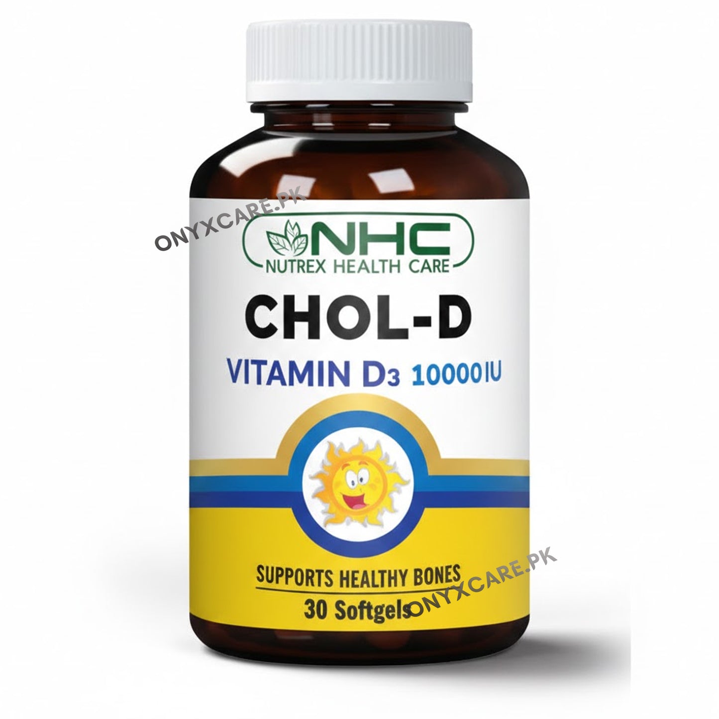 NHC Chol‑D Vitamin D3 10000 IU Supplement Softgels 30s