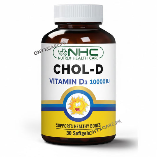 NHC Chol‑D Vitamin D3 10000 IU Supplement Softgels 30s