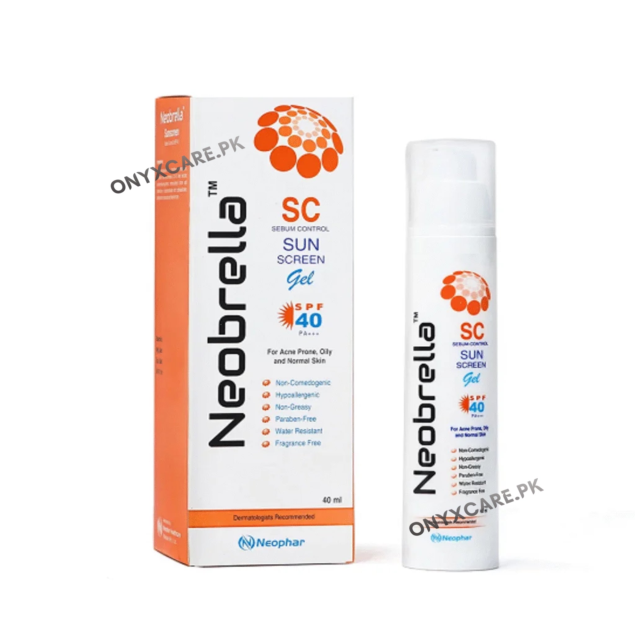 Neobrella Sc Gel Sun Screen SPF40 PA +++ 40ml – OnyxCare.pk