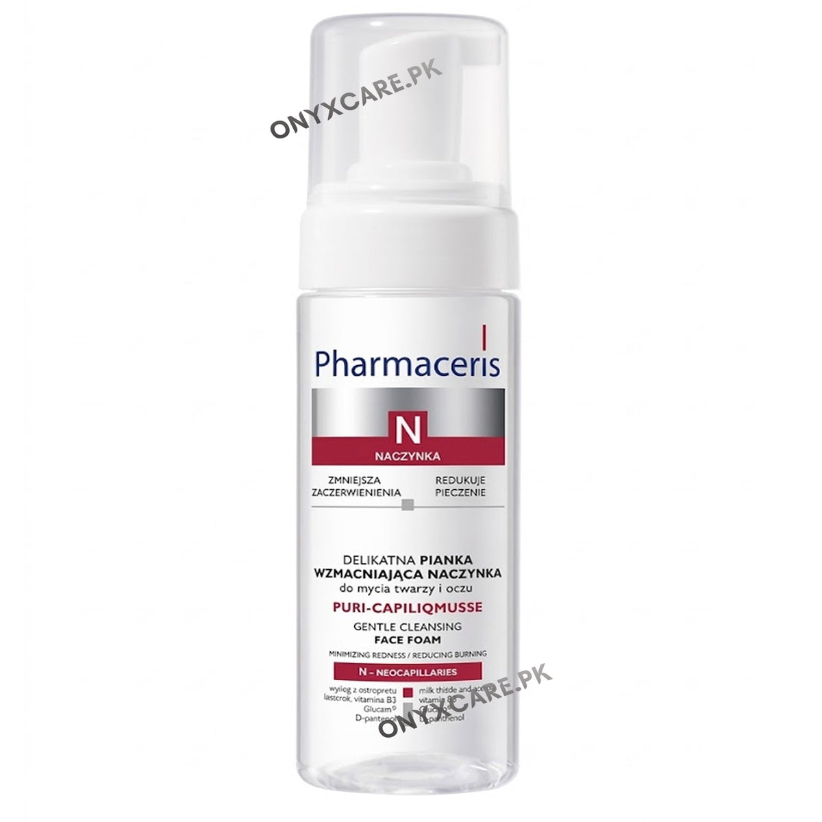 Pharmaceris N Gentle Capillary Strengthening Cleansing Mousse for Face and Eyes Puri-CapiliQMousse 150ml