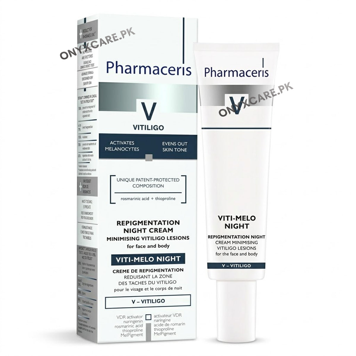 Pharmaceris V Repigmentation Night Cream – Minimising Vitiligo Lesions for Face and Body (VITI-MELO Night) 40ml