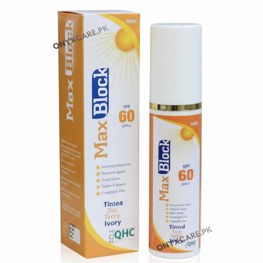 QHC Max Block SPF 60 Tinted Sunblock 30ml