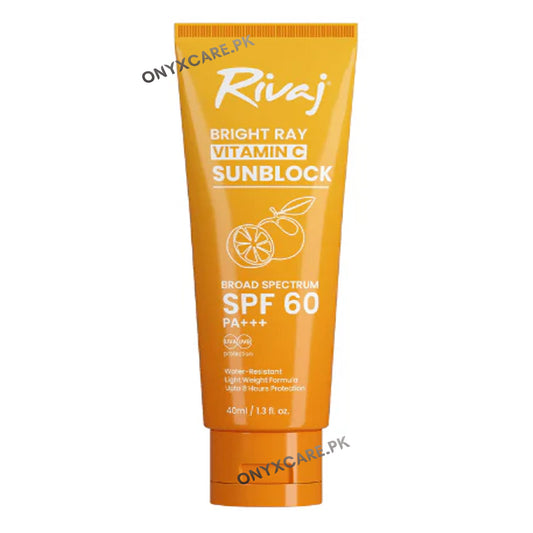 Rivaj SPF60 Vitamin C Sunblock 40ml