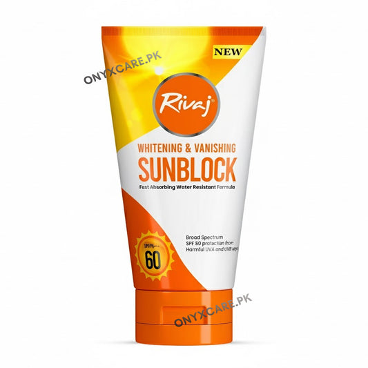 Rivaj SPF60 Whitening & Vanishing Sunblock 100ml