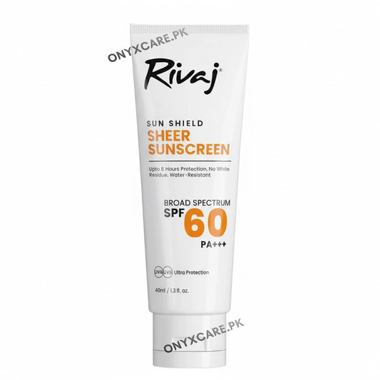 Rivaj Sun Shield Sheer Sunscreen SPF 60 40ml