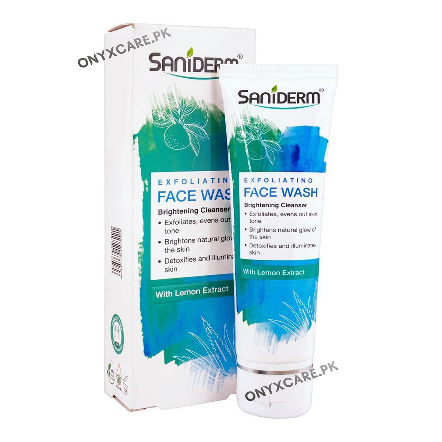 Saniderm Facewash Exfoliating Lemon Extract 90g