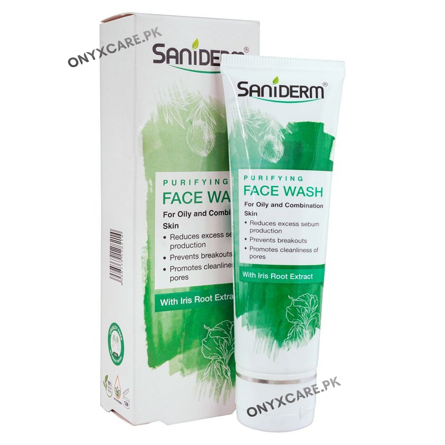 Saniderm Facewash Purifying Iris Root Extract 90g