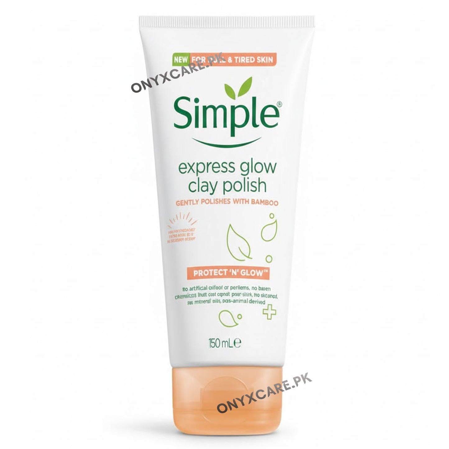 Simple Protect 'N' Glow Express Glow Clay Polish, For Dull & Tired Skin, 150ml
