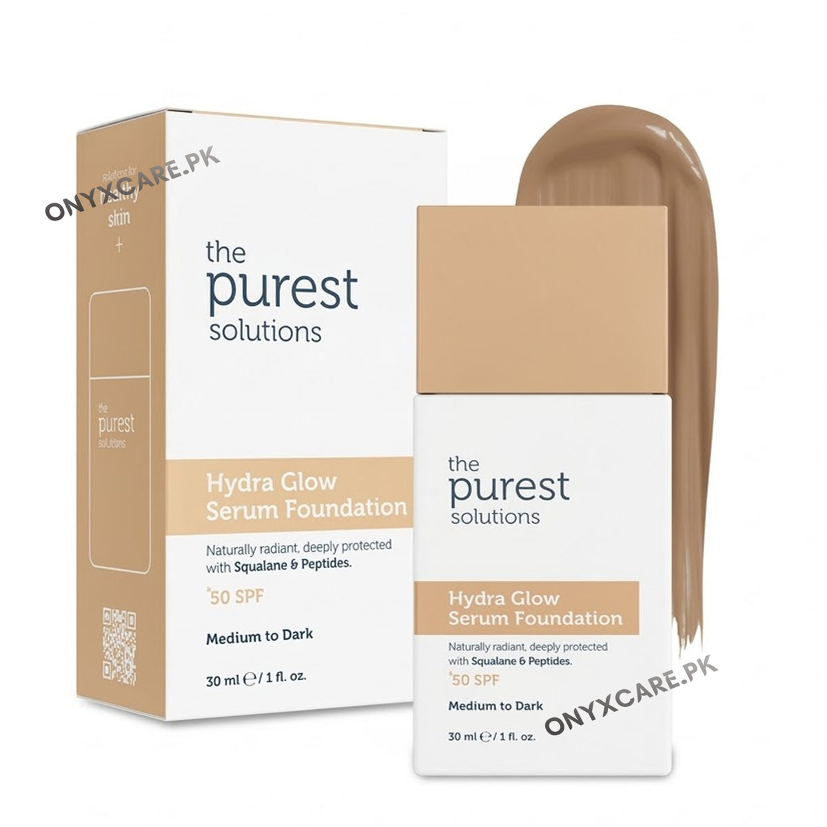 The Purest Solutions Moisturizing & Revitalizing Serum Foundation SPF 50+30ml – Light/Medium Tone
