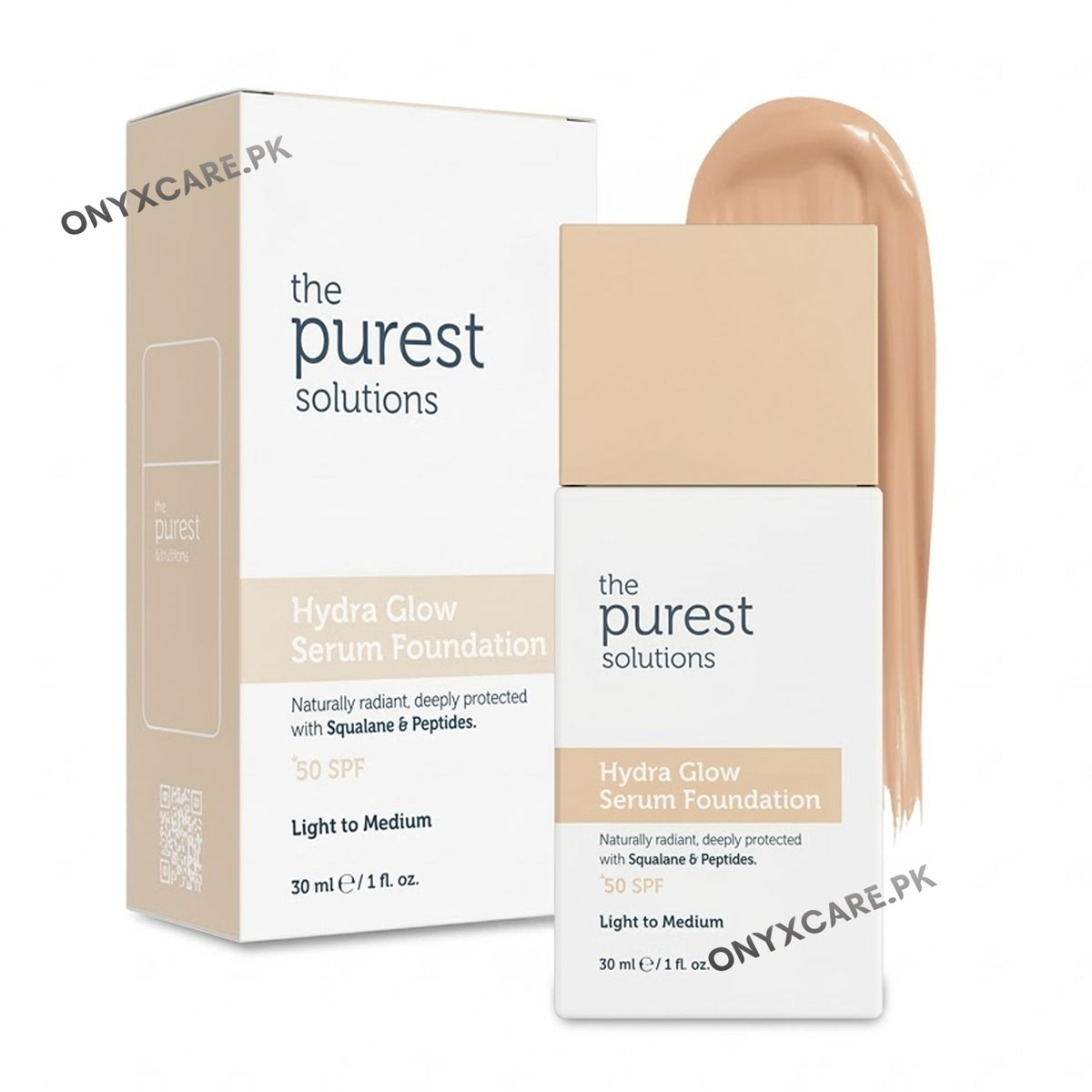 The Purest Solutions Moisturizing & Revitalizing Serum Foundation SPF 50+, 30 ml – Medium/Dark Shade