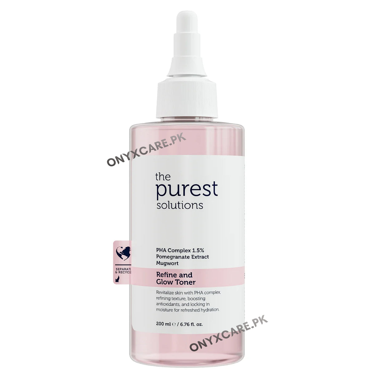 The Purest Solutions Purifying and Brightening PHA Pink Toner 200ml